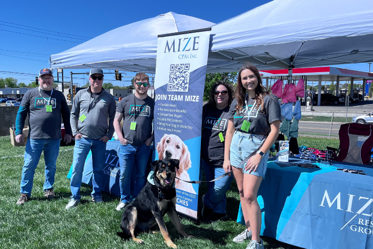 Photo of Team Mize at Paws in the Park.