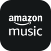 Black and White Amazon Music Logo